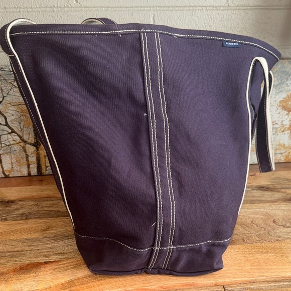 Lands End XL Navy Tote Bag (17x25x11) - Picture 6 of 16